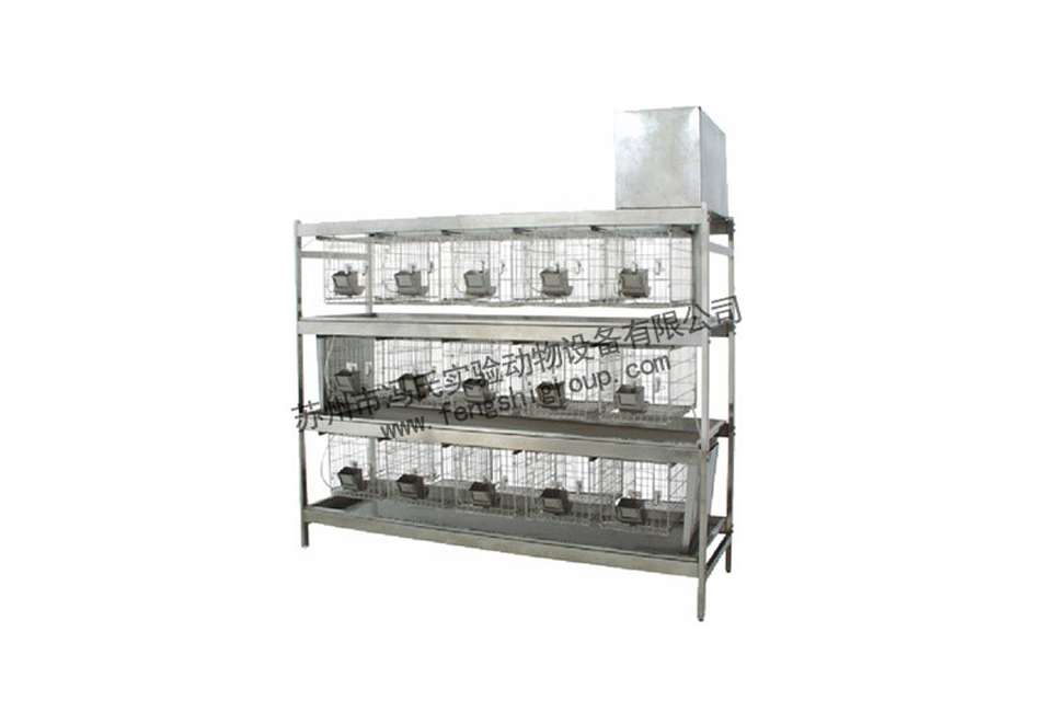 Stainless steel intermediate washing experimental rabbit cage (3 layers x5 = 15 cages)