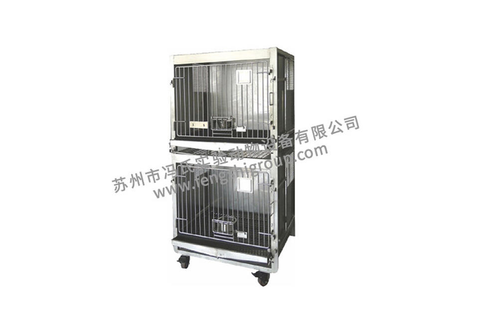 Stainless Steel Dog Cage (Double Layer)