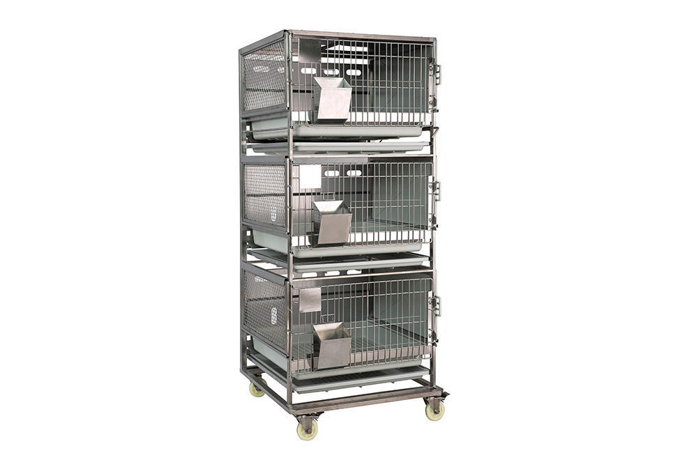 New type rabbit cage (three cages)