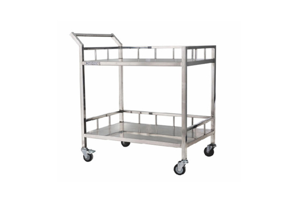 Stainless steel work cart (double layer)