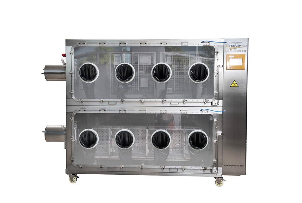 Negative pressure isolators for biosecurity monkeys